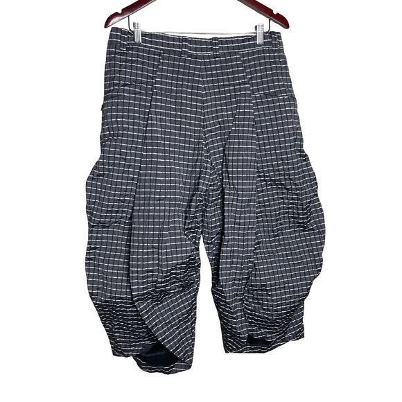 KIKO KOSTADINOV Grey White Check Cargo Pants In Lead Black Sz L - Picture 5 of 11